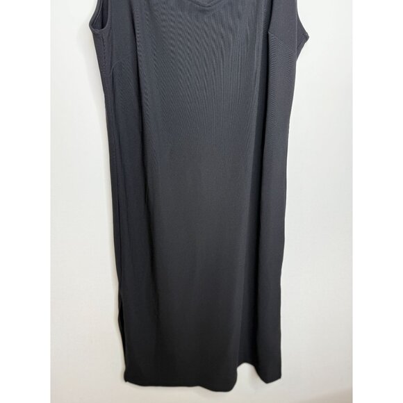 Boston Proper Maxi Dress Womens Large Black Sleeveless Stretch Old Money - Picture 4 of 11